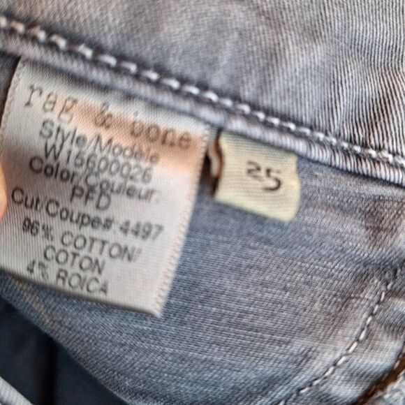 Rag and Bone gray Skinny jeans size 25 - Picture 5 of 9